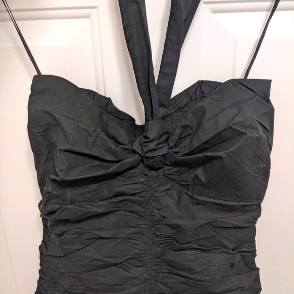 Zara RUCHED Halter Dress - Picture 2 of 4